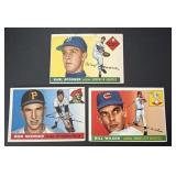 1955 Topps Baseball Card Lot of 3