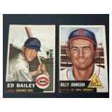 1953 Topps Baseball Card Lot of 2