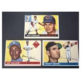 1955 Topps Baseball Card Lot of 3