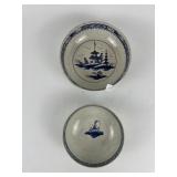 18TH C. ORIENTALIST CREAMWARE BOWLS