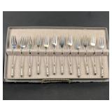 VINTAGE SILVER COCKTAIL FORKS