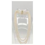 AKOYA PEARL NECKLACE WITH 14K GOLD CLASP