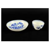 WORCESTER TEA BOWL AND SAUCER