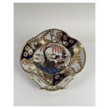 EARLY COALPORT POLYCHROME  DISH