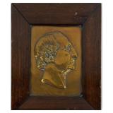 COPPER RELIEF PORTRAIT OF SIR JOHN A. MACDONALD