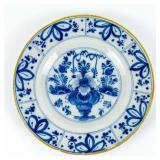 18TH C. DELFT EARTHENWARE PLATE