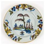 GEORGIAN TIN GLAZED PLATE