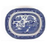 19TH CENTURY BLUE AND WHITE PLATTER