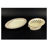 18TH CENTURY CREAMWARE BASKETS