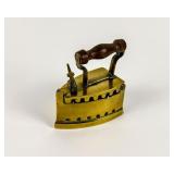 ANTIQUE BRASS CHARCOAL IRON