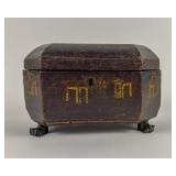 19TH CENTURY CHINESE EXPORT TEA CADDY