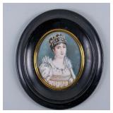 FRENCH PORTRAIT MINIATURE OF EMPRESS JOSEPHINE
