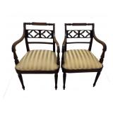 PAIR OF SHERATON STYLE CHAIRS