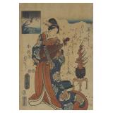 UTAGAWA KUNISADA (AFTER): WOODBLOCK PRINT