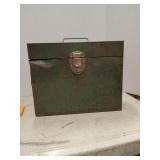 Vintage metal file box
