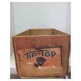 Vintage tip top soda crate