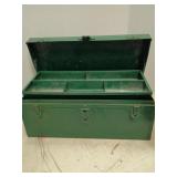 Vintage metal tackle box
