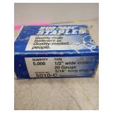 Duo fast staples 1/2' wide crown