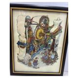 Paper Machine Cartoon Print