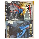 2 Comic Book Novel Types Superman and Mystique