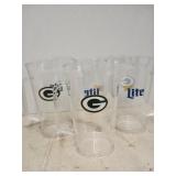 3 green bay plastic pitchers