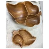 Wood Monkey Pod Serving Dishes