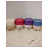 4 Hand crafted candles