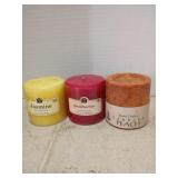 Jasmine strawberry and peach candles