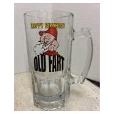 Happy Birthday Old Fart Glass Mug