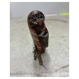 Miniature Wood Carved Owl