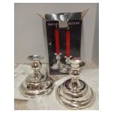 WM Rogers and sons candle stick holders silver