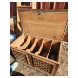 Wood Storage Chest with Dividers
