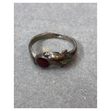 Dolphin Ring with Stone