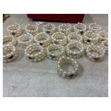 20 Coiled Rings with Stones