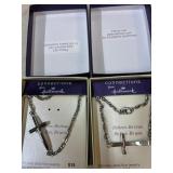 Stainless sideways cross Bracelets