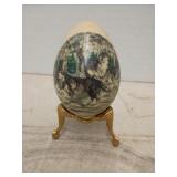 Eggzakly porcelain egg