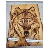 Wolf Wood Burning Art