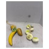 Hanging Ceramic Fruit And Vegetable Decor