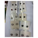 10 Pairs of Austrian Crystal Earrings