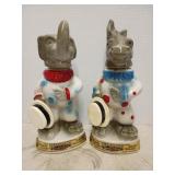 Beams trophy whiskey bottles