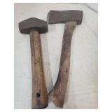 Vintage Axe and Hammer