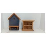 2 mini nicknack shelves