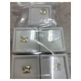 5 Emerald Cut Yellow Stones