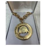 24k Gold Plated Casino Coin Bracelet