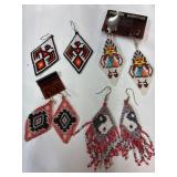 4 Pairs of Beaded Earrings