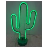 LED Light Up Cactus Decor