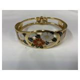 Vintage Cloisonnï¿½ Hinge Bracelet