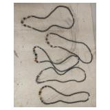 Bead necklace set of 5