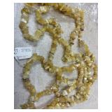 2 Yellow Opal Chip Necklaces approx 34ï¿½