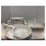 Vintage Lot Of Corning Ware Roasting Pans